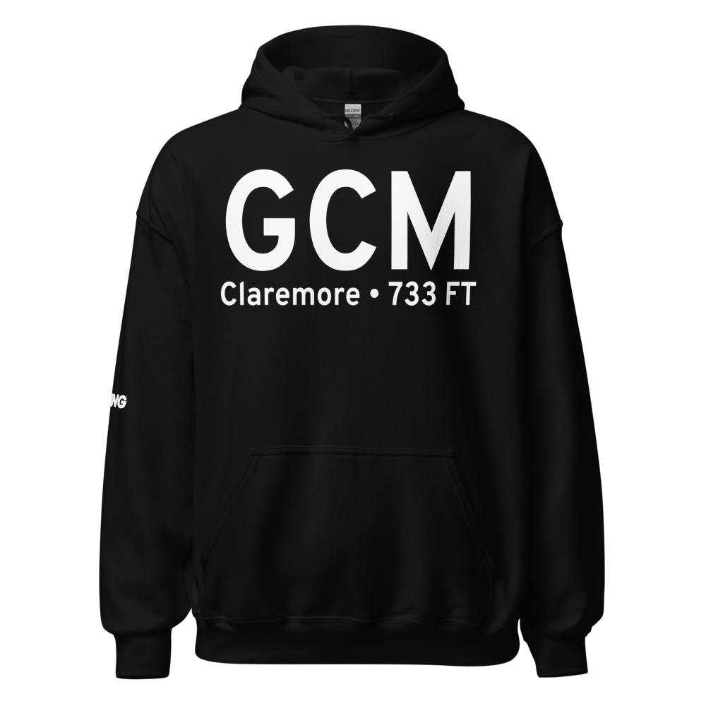 Claremore (KGCM) Airport Hoodie Sweatshirt 