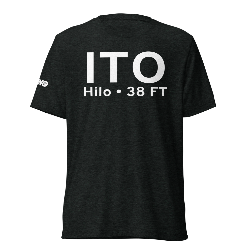 Hilo (PHTO) Airport Tri-blend T-Shirt 