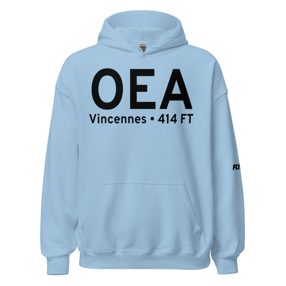 Vincennes (KOEA) Airport Hoodie Sweatshirt 