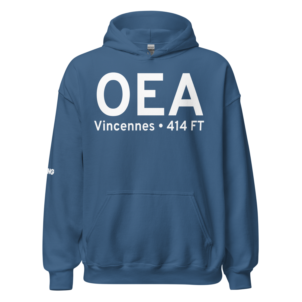 Vincennes (KOEA) Airport Hoodie Sweatshirt 