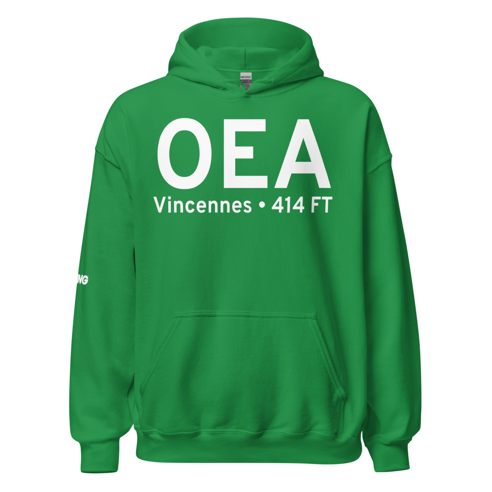 Vincennes (KOEA) Airport Hoodie Sweatshirt 