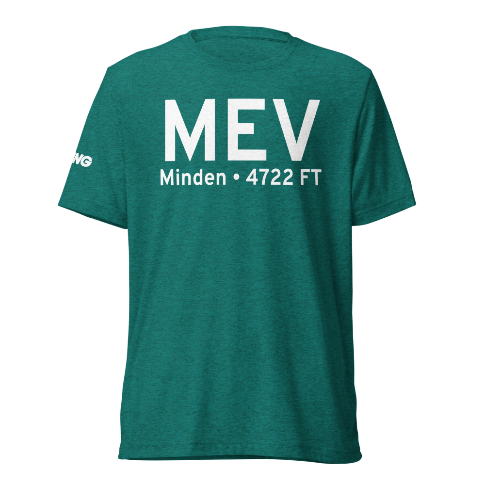 Minden (KMEV) Airport Tri-blend T-Shirt 