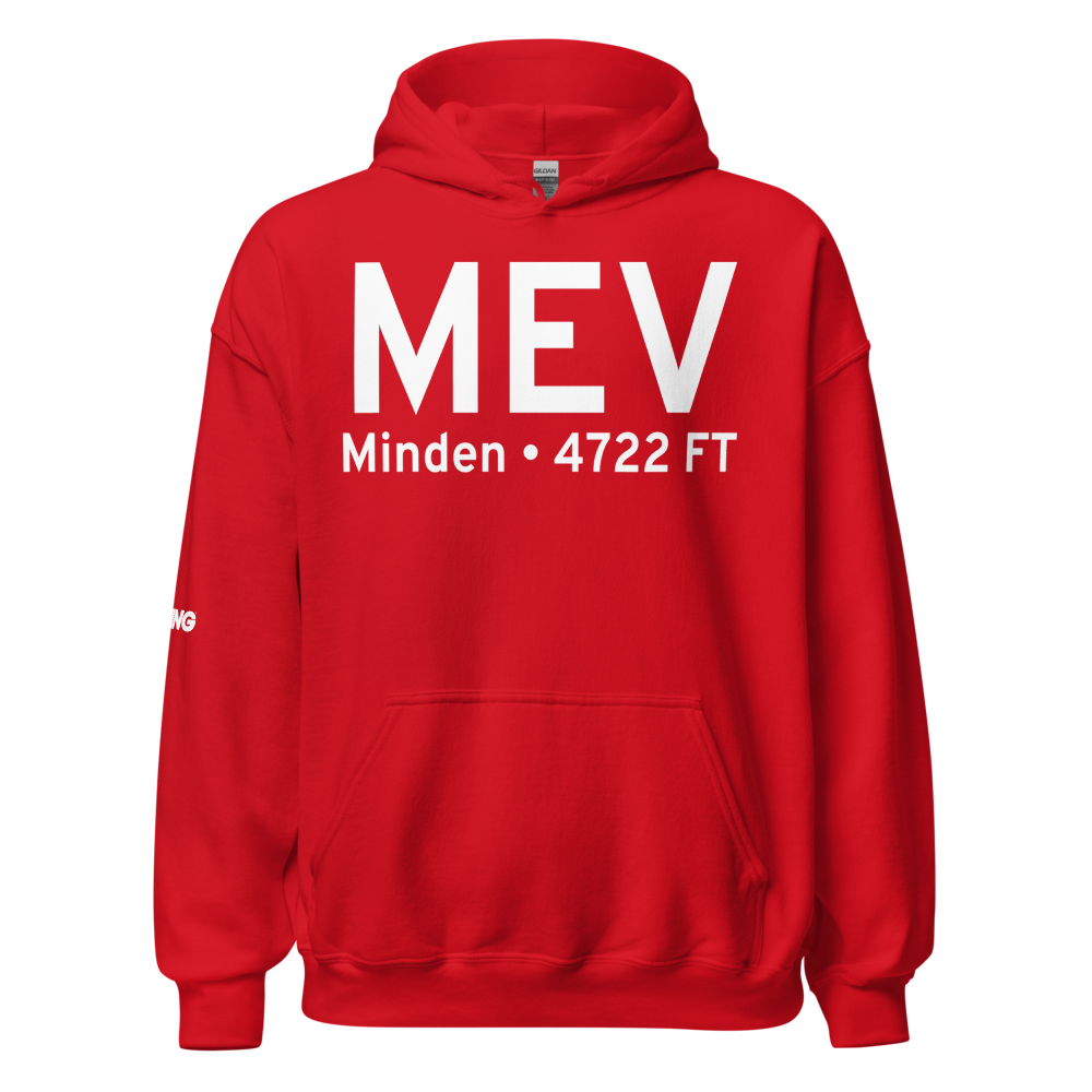 Minden (KMEV) Airport Hoodie Sweatshirt 