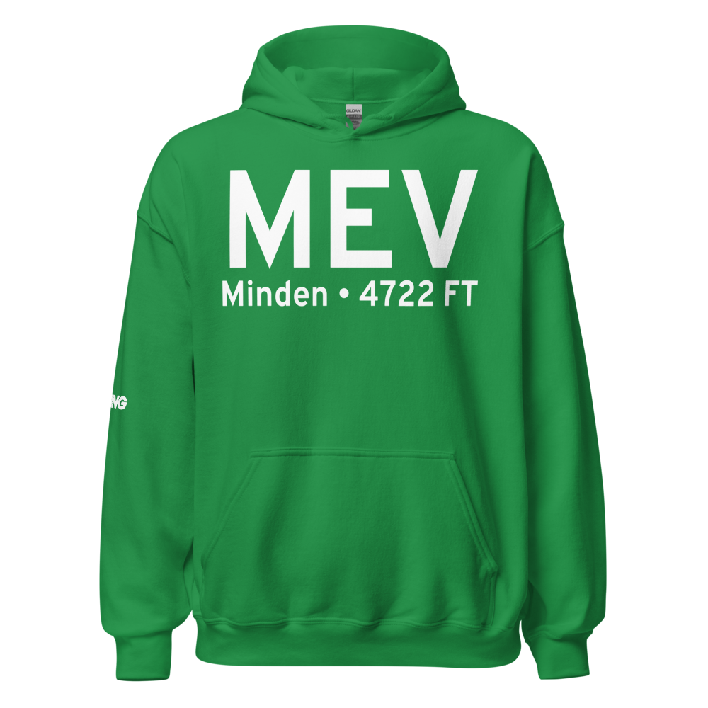 Minden (KMEV) Airport Hoodie Sweatshirt 