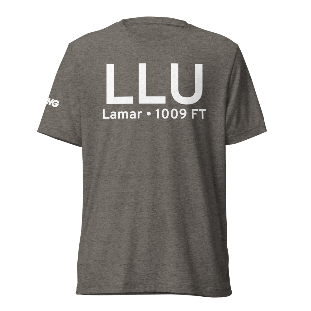 Lamar (KLLU) Airport Tri-blend T-Shirt 