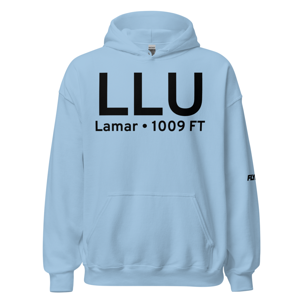 Lamar (KLLU) Airport Hoodie Sweatshirt 