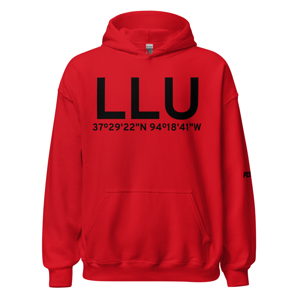Lamar (KLLU) Airport Hoodie Sweatshirt 