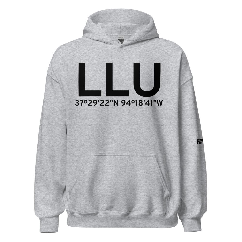 Lamar (KLLU) Airport Hoodie Sweatshirt 