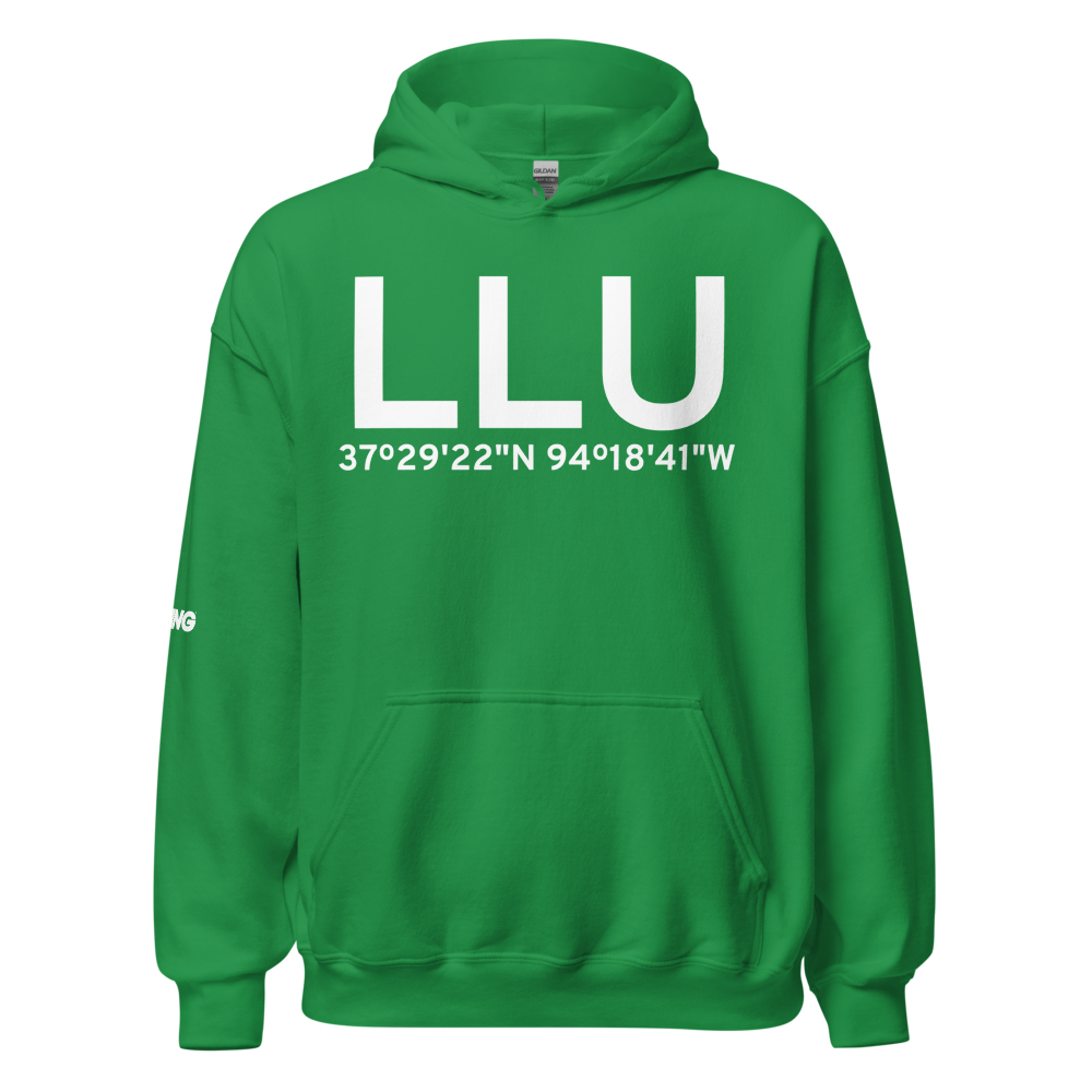 Lamar (KLLU) Airport Hoodie Sweatshirt 