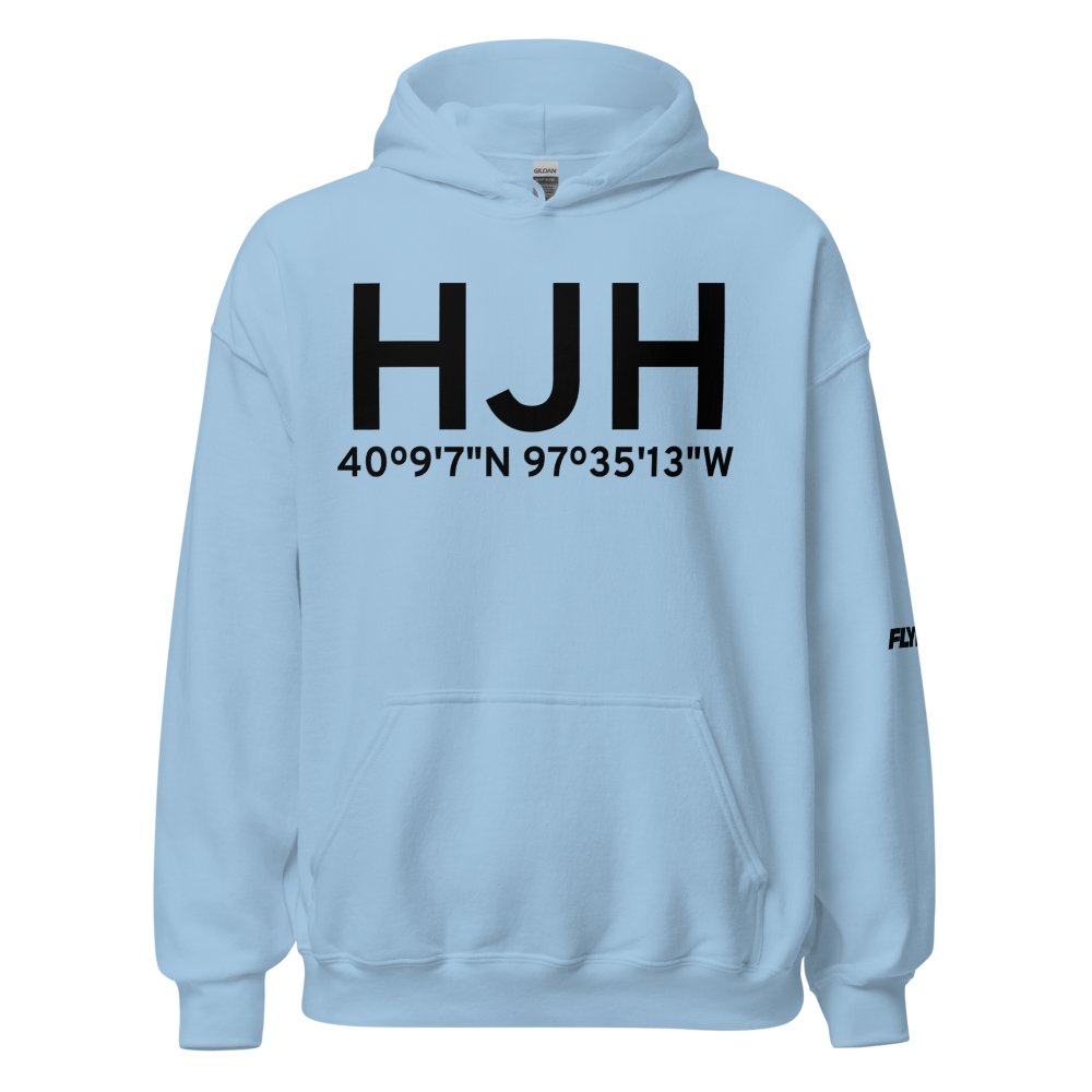 Hebron (KHJH) Airport Hoodie Sweatshirt 