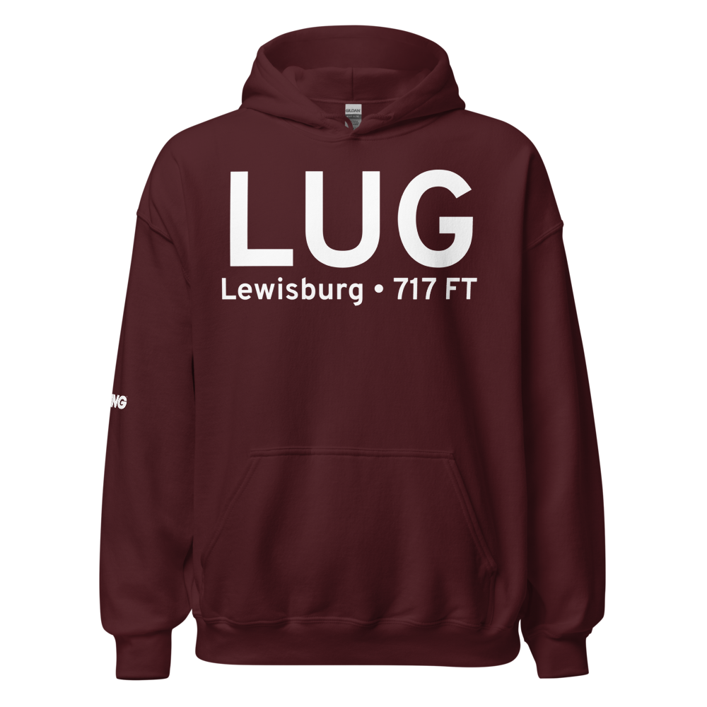 Lewisburg (KLUG) Airport Hoodie Sweatshirt 