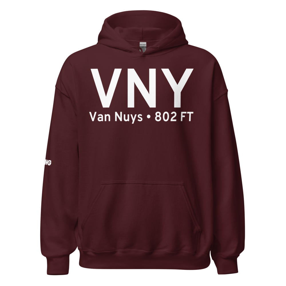 Van Nuys (KVNY) Airport Hoodie Sweatshirt 