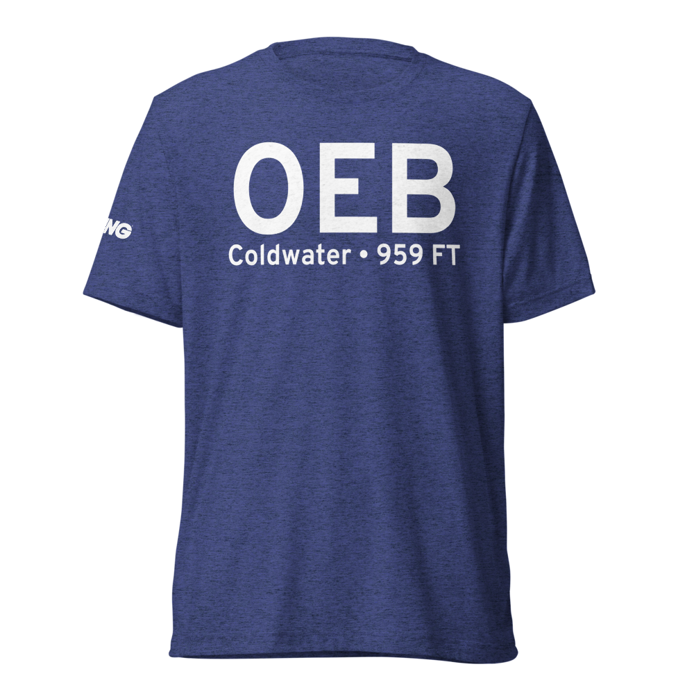Coldwater (KOEB) Airport Tri-blend T-Shirt 