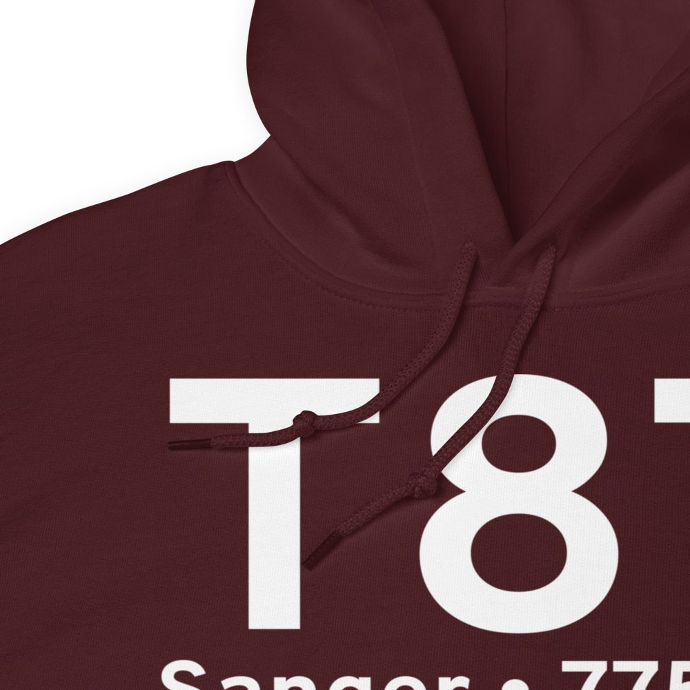 Sanger (T87) Airport Hoodie Sweatshirt 