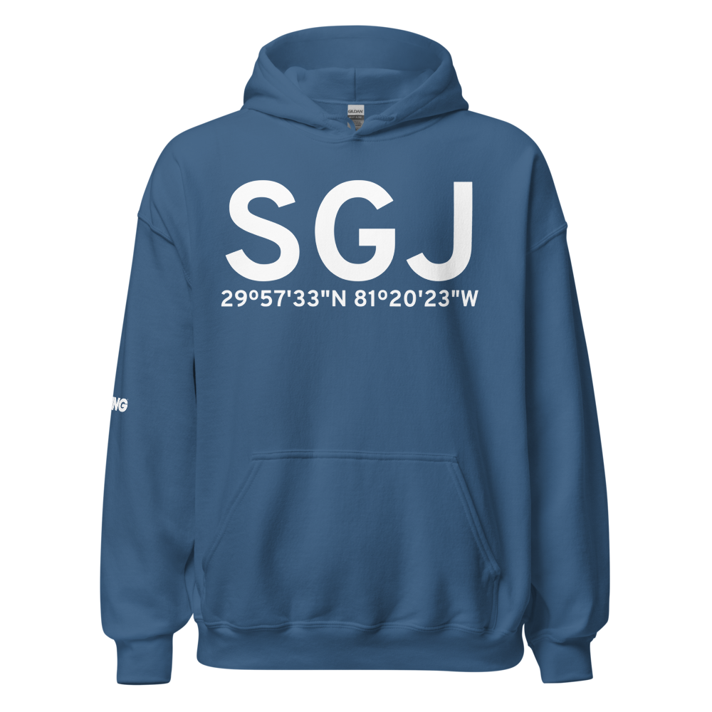 St Augustine (KSGJ) Airport Hoodie Sweatshirt 