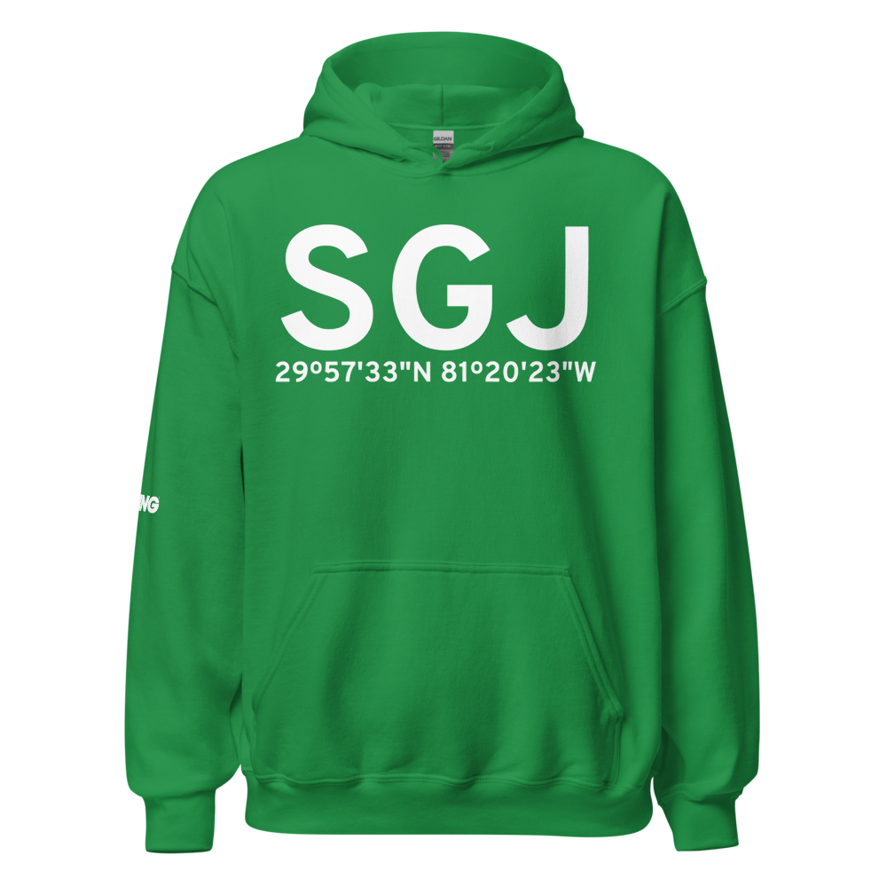 St Augustine (KSGJ) Airport Hoodie Sweatshirt 