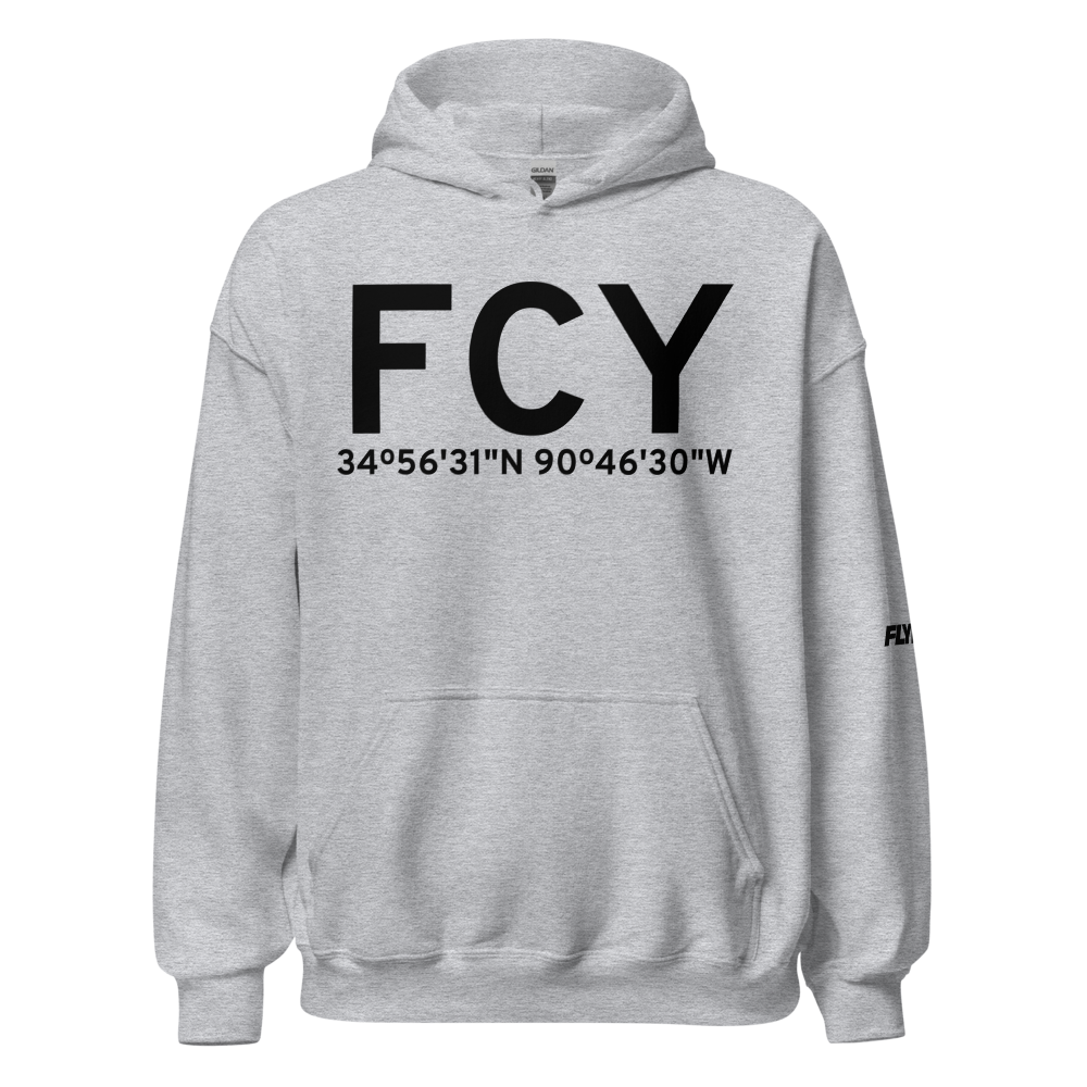 Forrest City (KFCY) Airport Hoodie Sweatshirt 