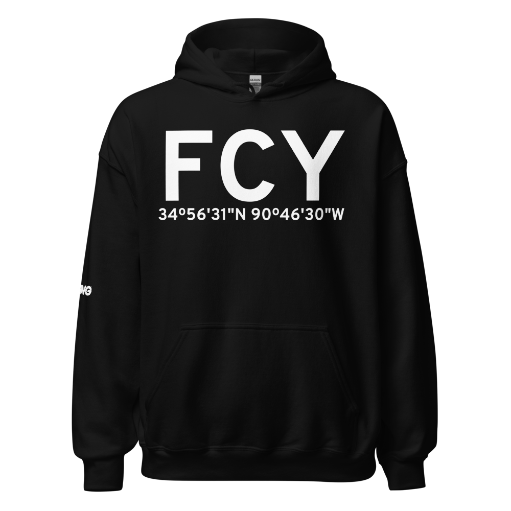 Forrest City (KFCY) Airport Hoodie Sweatshirt 