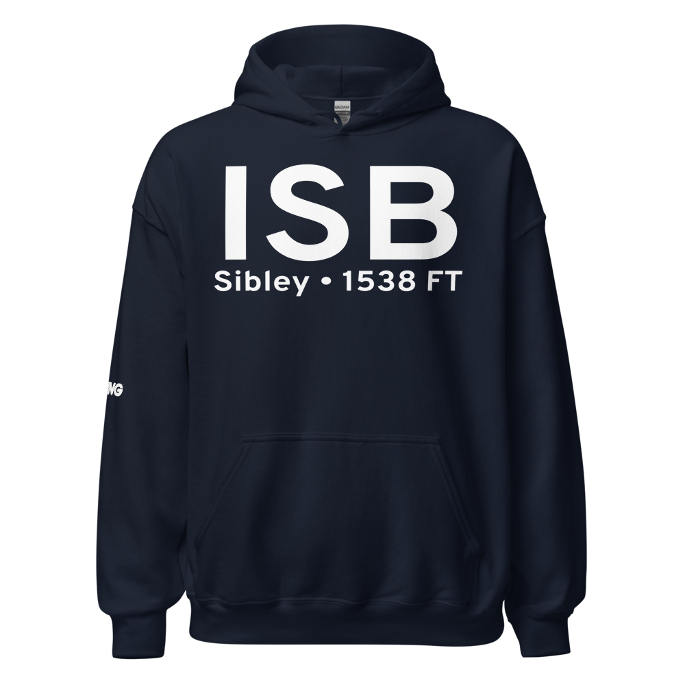 Sibley (KISB) Airport Hoodie Sweatshirt 