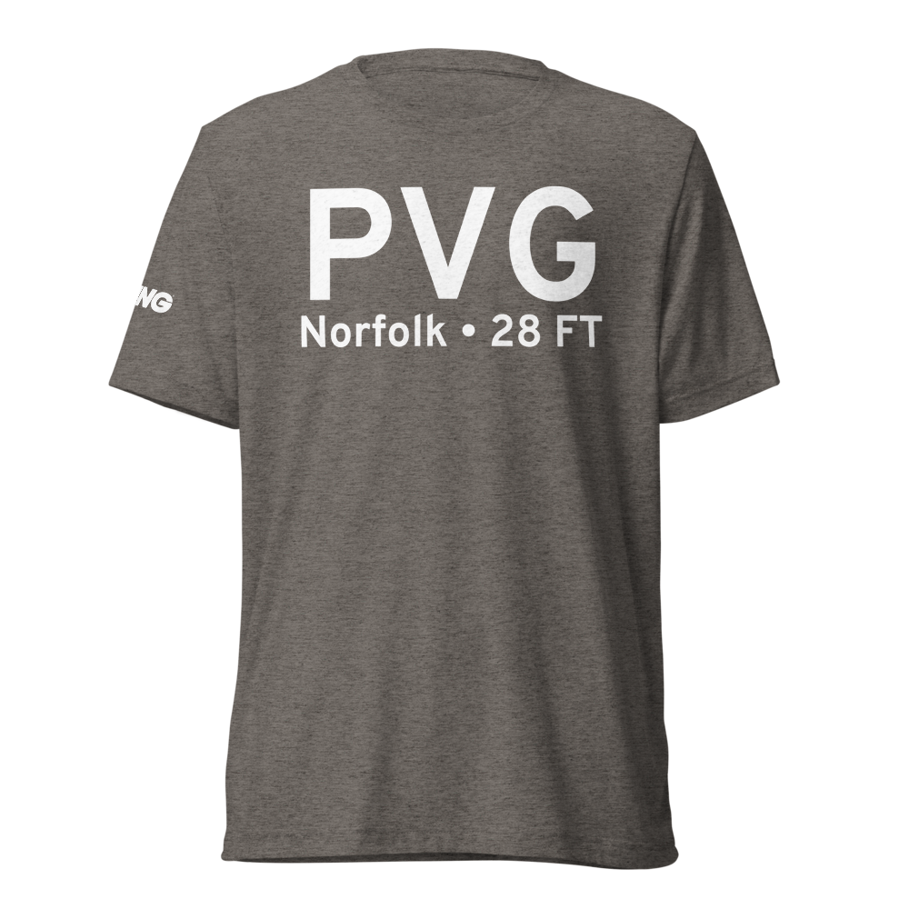 Norfolk (KPVG) Airport Tri-blend T-Shirt 