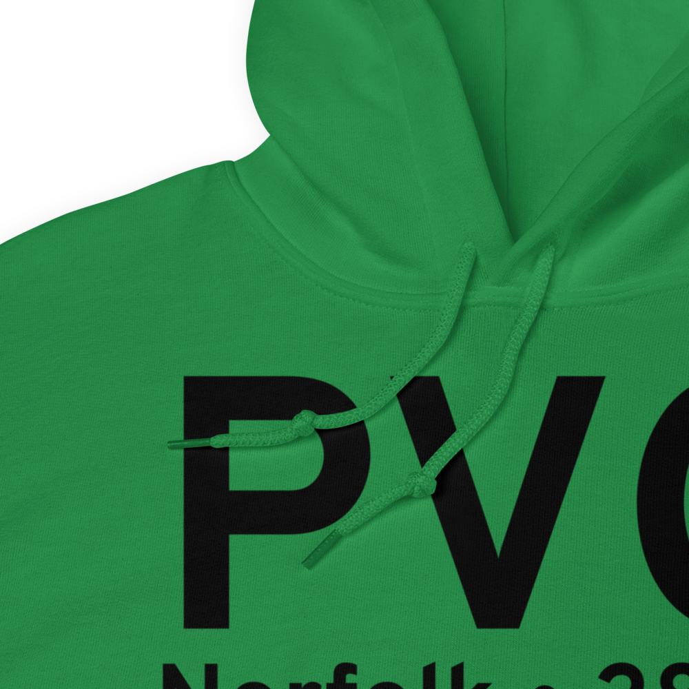 Norfolk (KPVG) Airport Hoodie Sweatshirt 