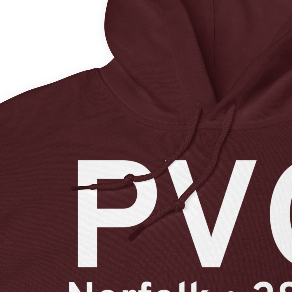 Norfolk (KPVG) Airport Hoodie Sweatshirt 
