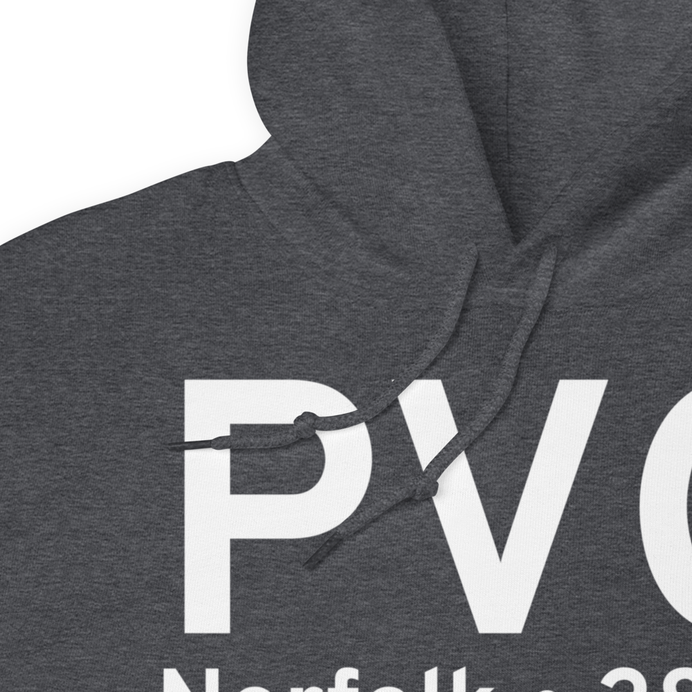 Norfolk (KPVG) Airport Hoodie Sweatshirt 