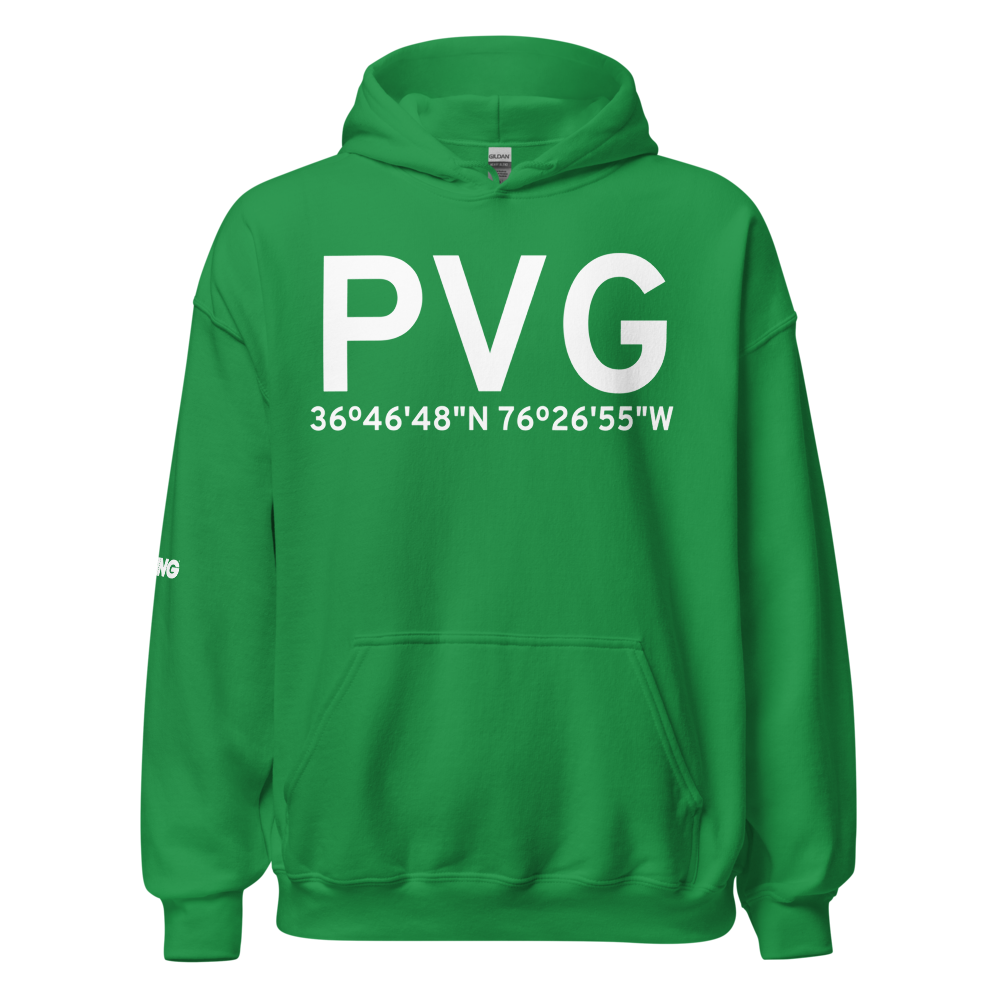Norfolk (KPVG) Airport Hoodie Sweatshirt 