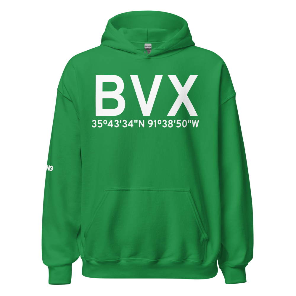 Batesville (KBVX) Airport Hoodie Sweatshirt 