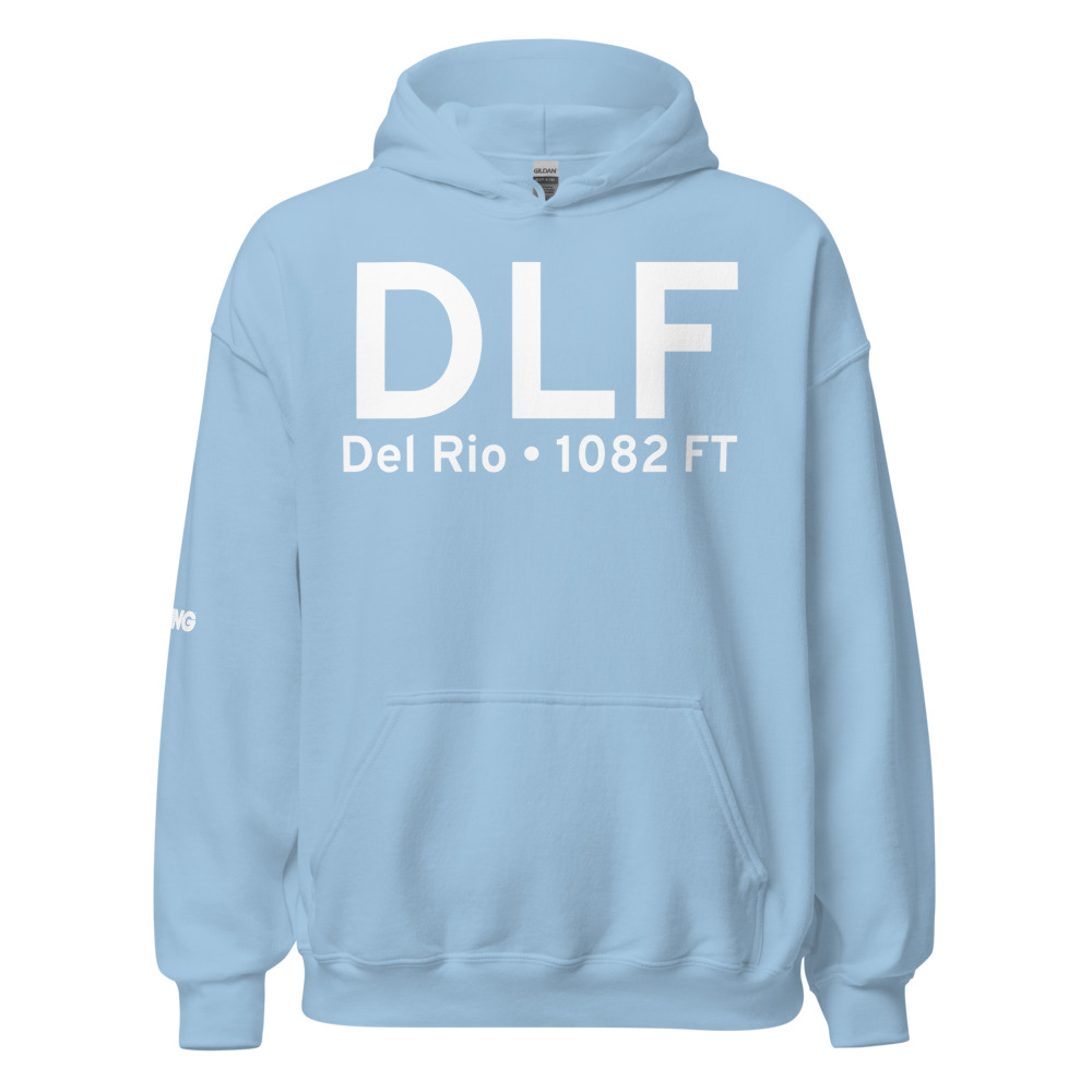 Del Rio (KDLF) Airport Hoodie Sweatshirt 