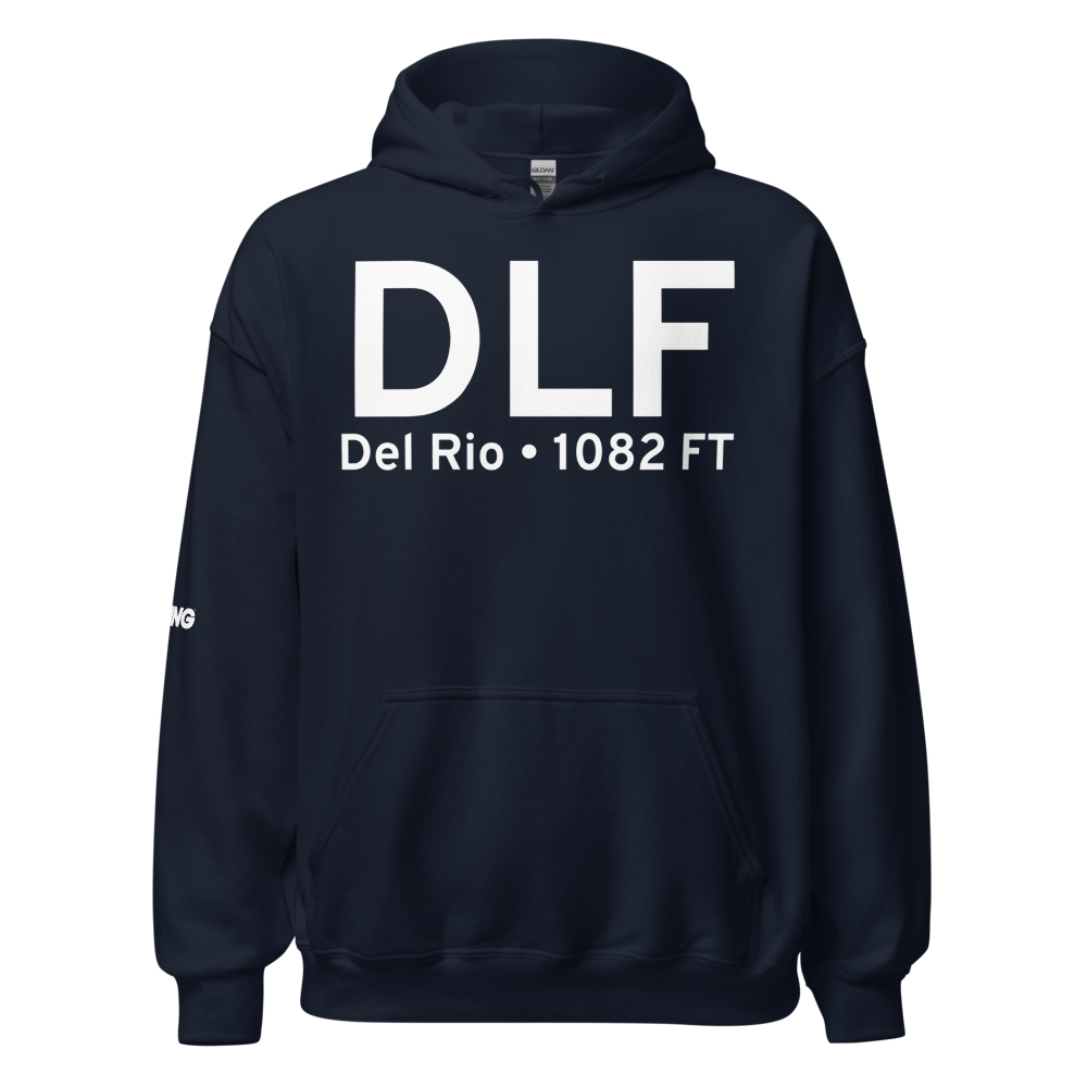 Del Rio (KDLF) Airport Hoodie Sweatshirt 