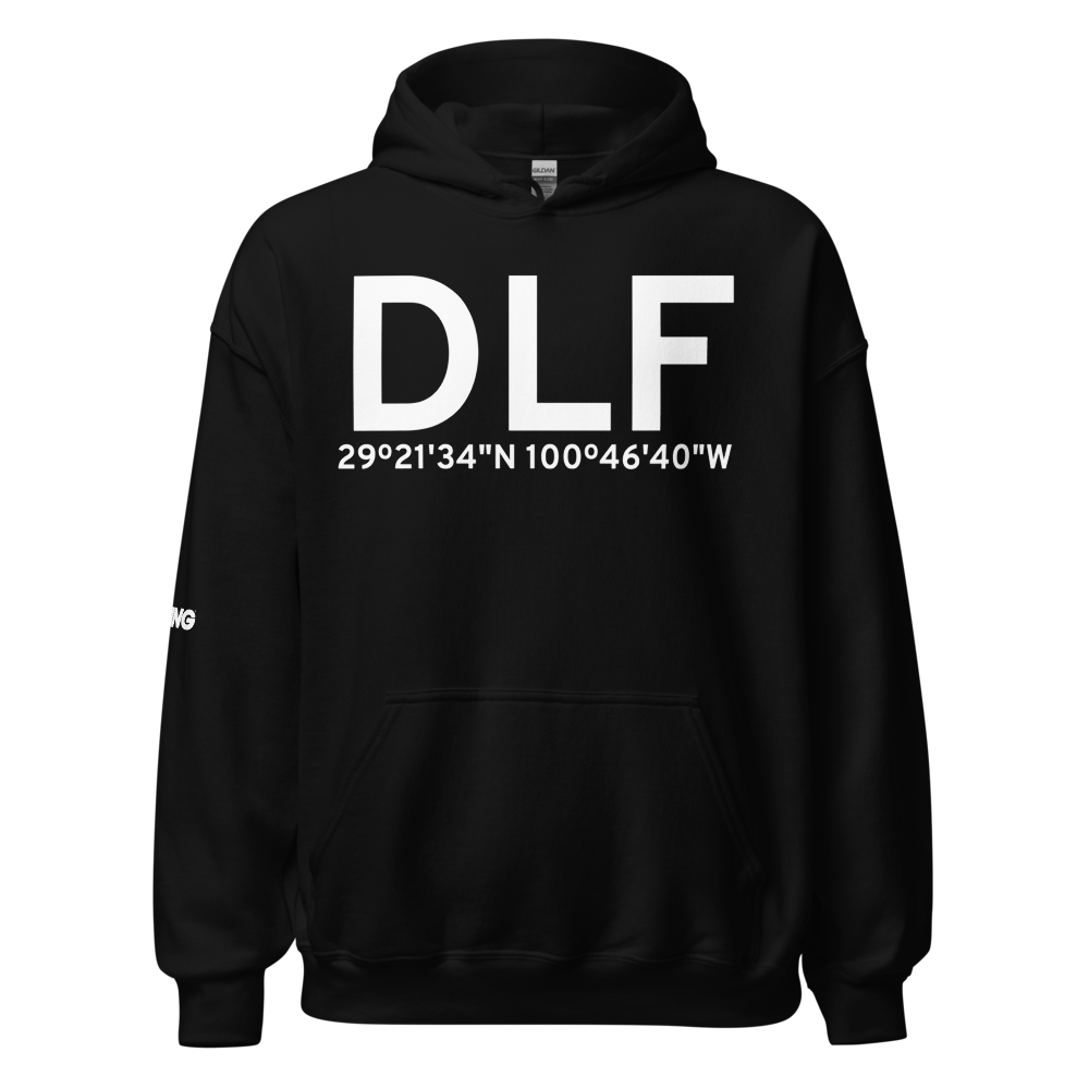 Del Rio (KDLF) Airport Hoodie Sweatshirt 
