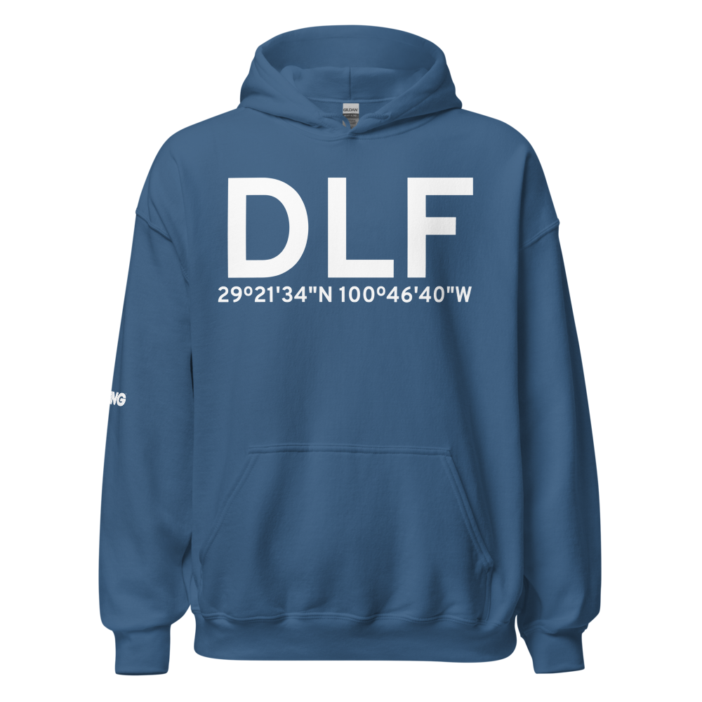 Del Rio (KDLF) Airport Hoodie Sweatshirt 
