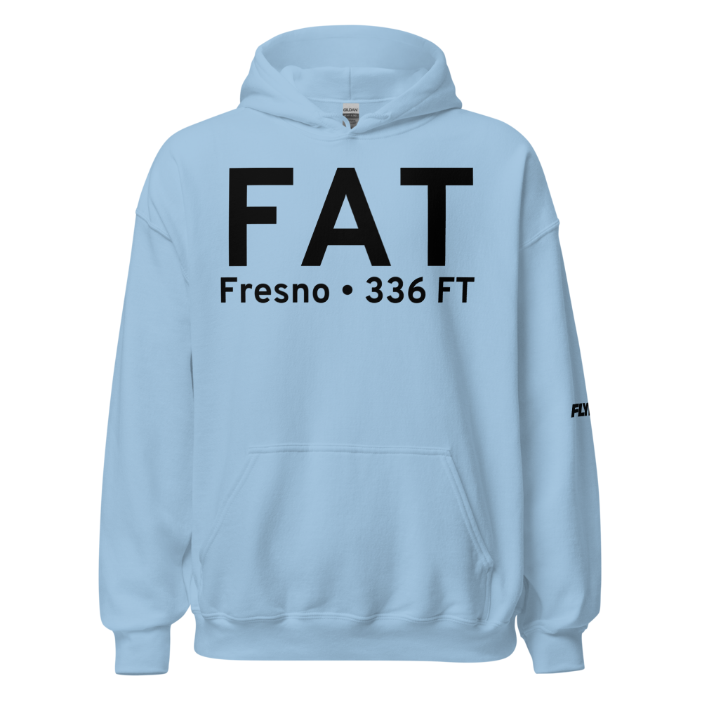Fresno (KFAT) Airport Hoodie Sweatshirt 