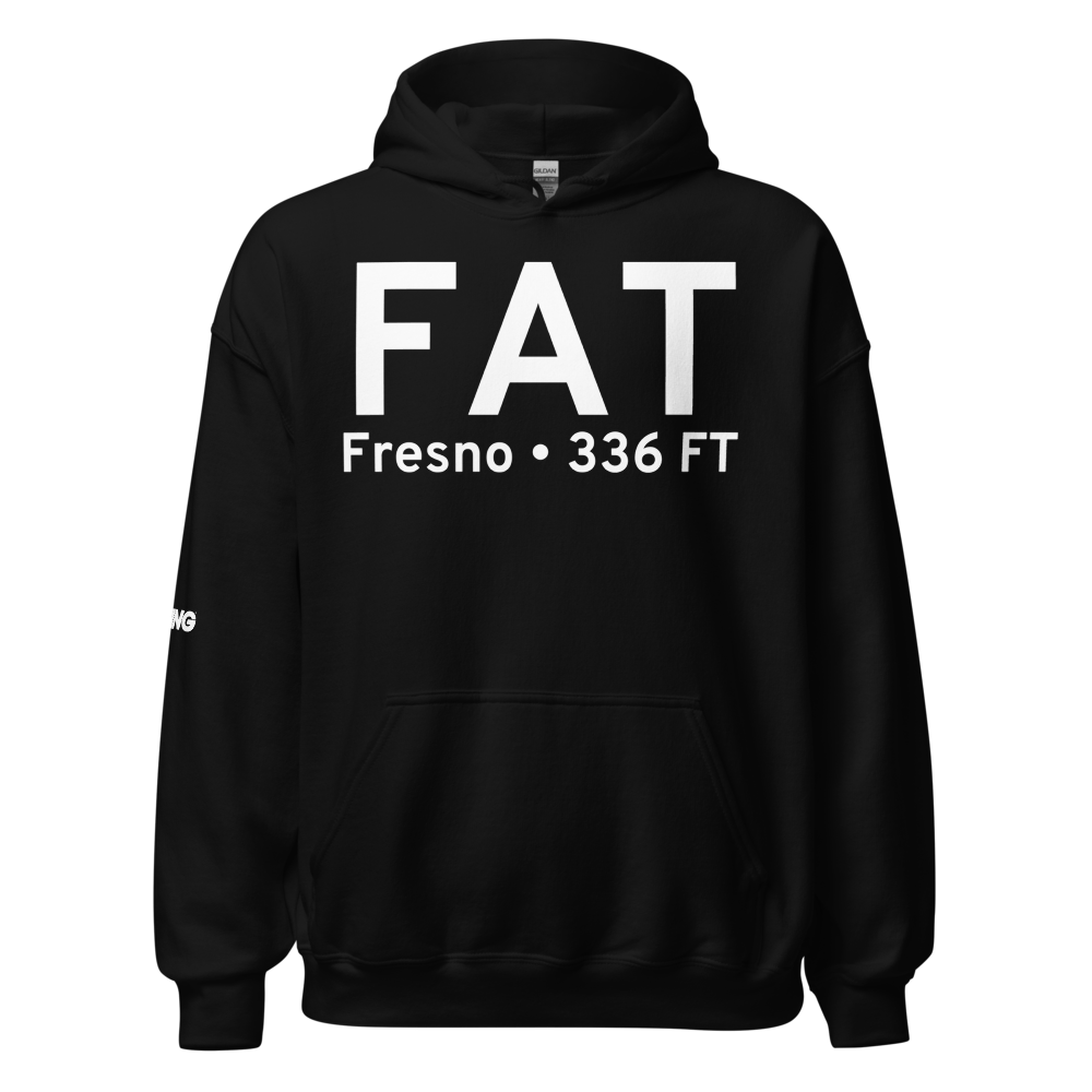 Fresno (KFAT) Airport Hoodie Sweatshirt 