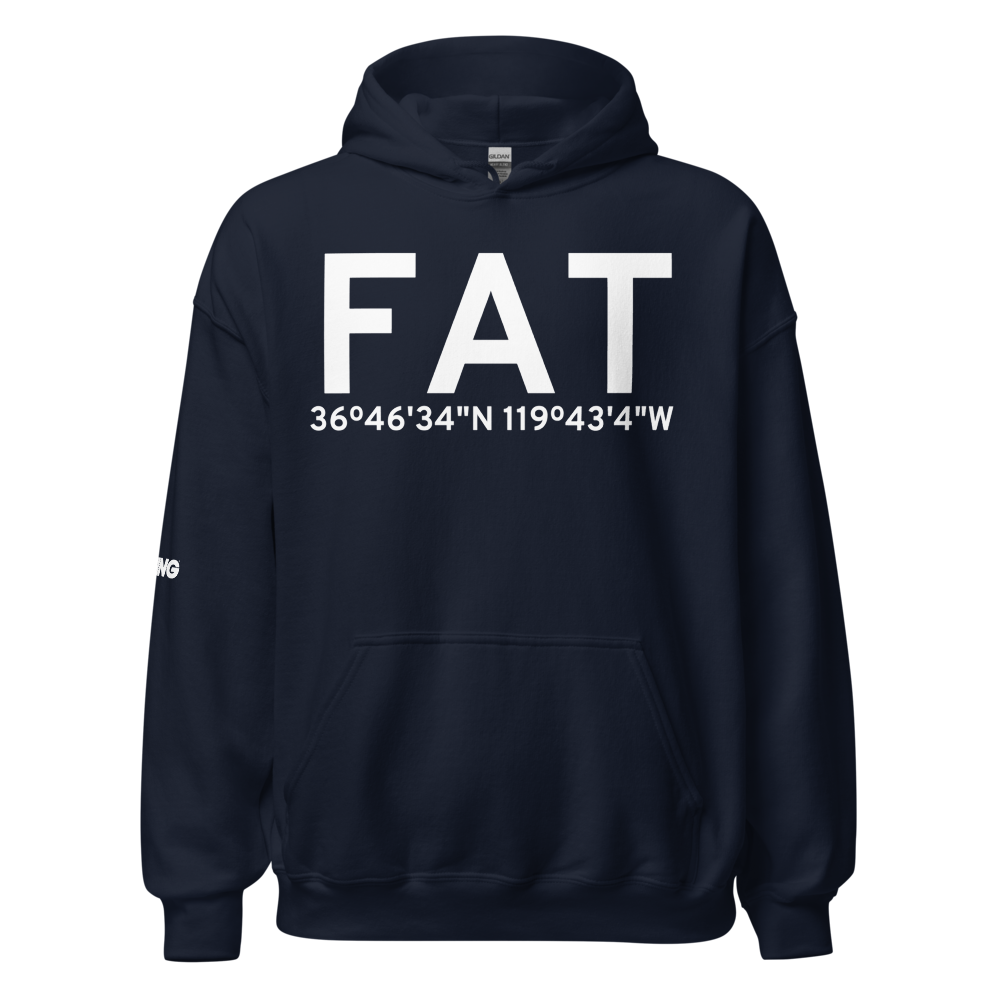 Fresno (KFAT) Airport Hoodie Sweatshirt 