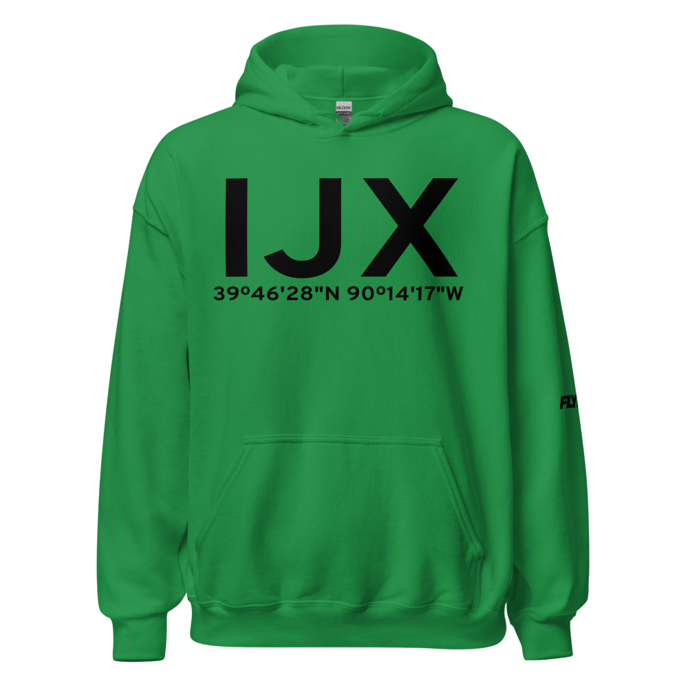 Jacksonville (KIJX) Airport Hoodie Sweatshirt 