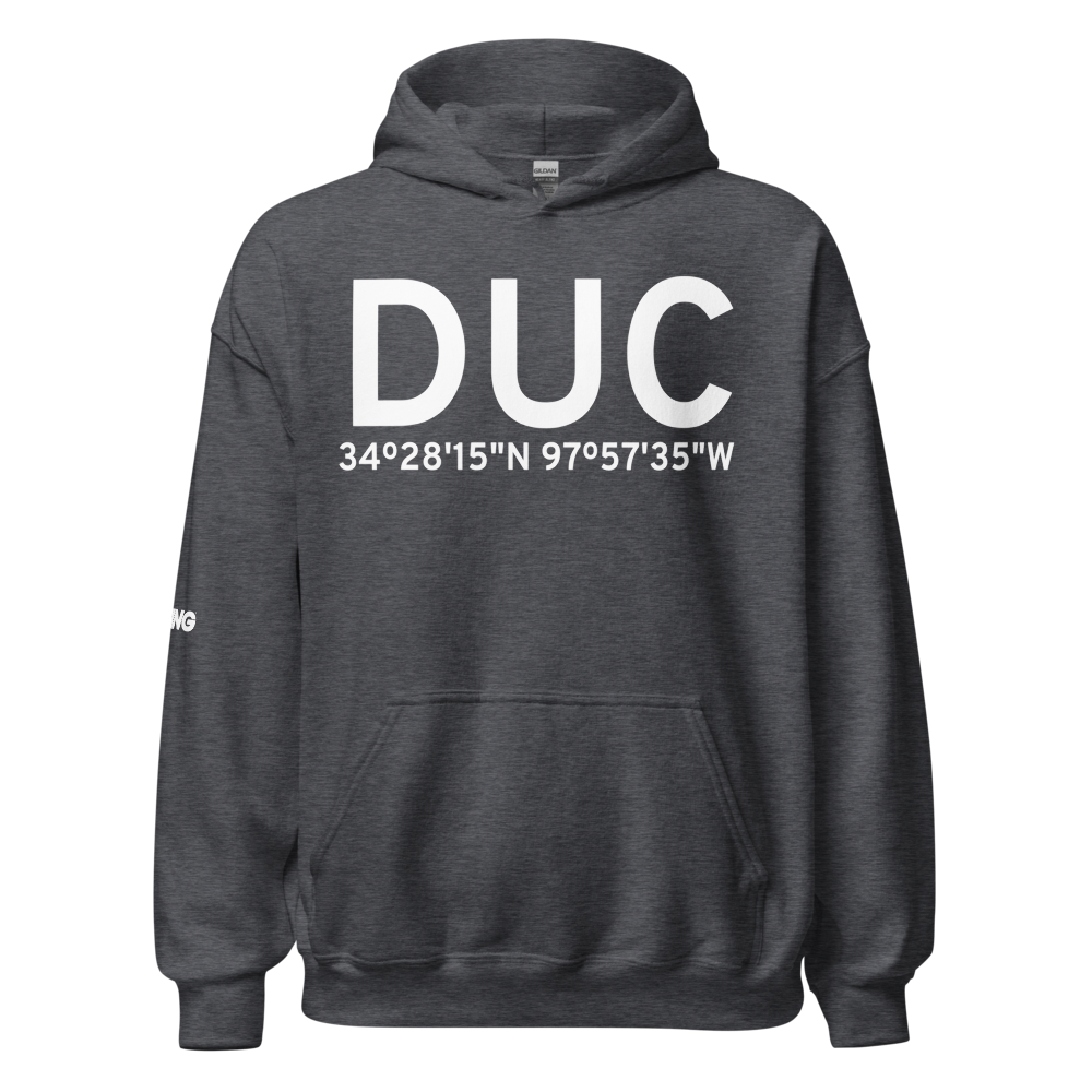Duncan (KDUC) Airport Hoodie Sweatshirt 