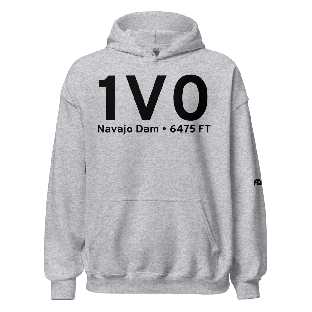 Navajo Dam (K1V0) Airport Hoodie Sweatshirt 