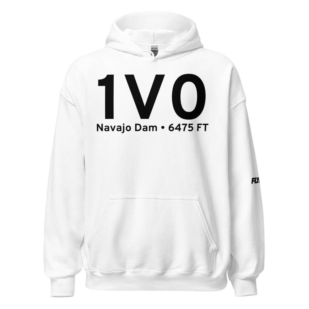 Navajo Dam (K1V0) Airport Hoodie Sweatshirt 