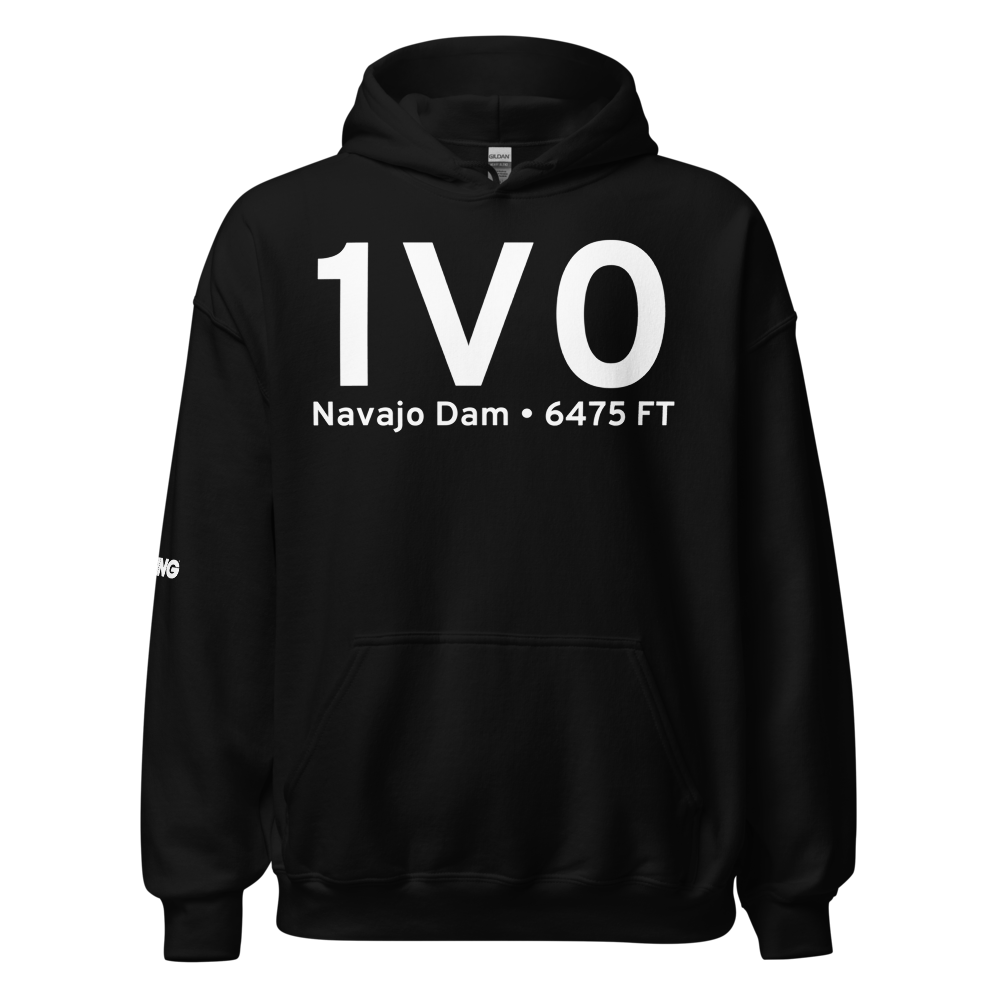 Navajo Dam (K1V0) Airport Hoodie Sweatshirt 