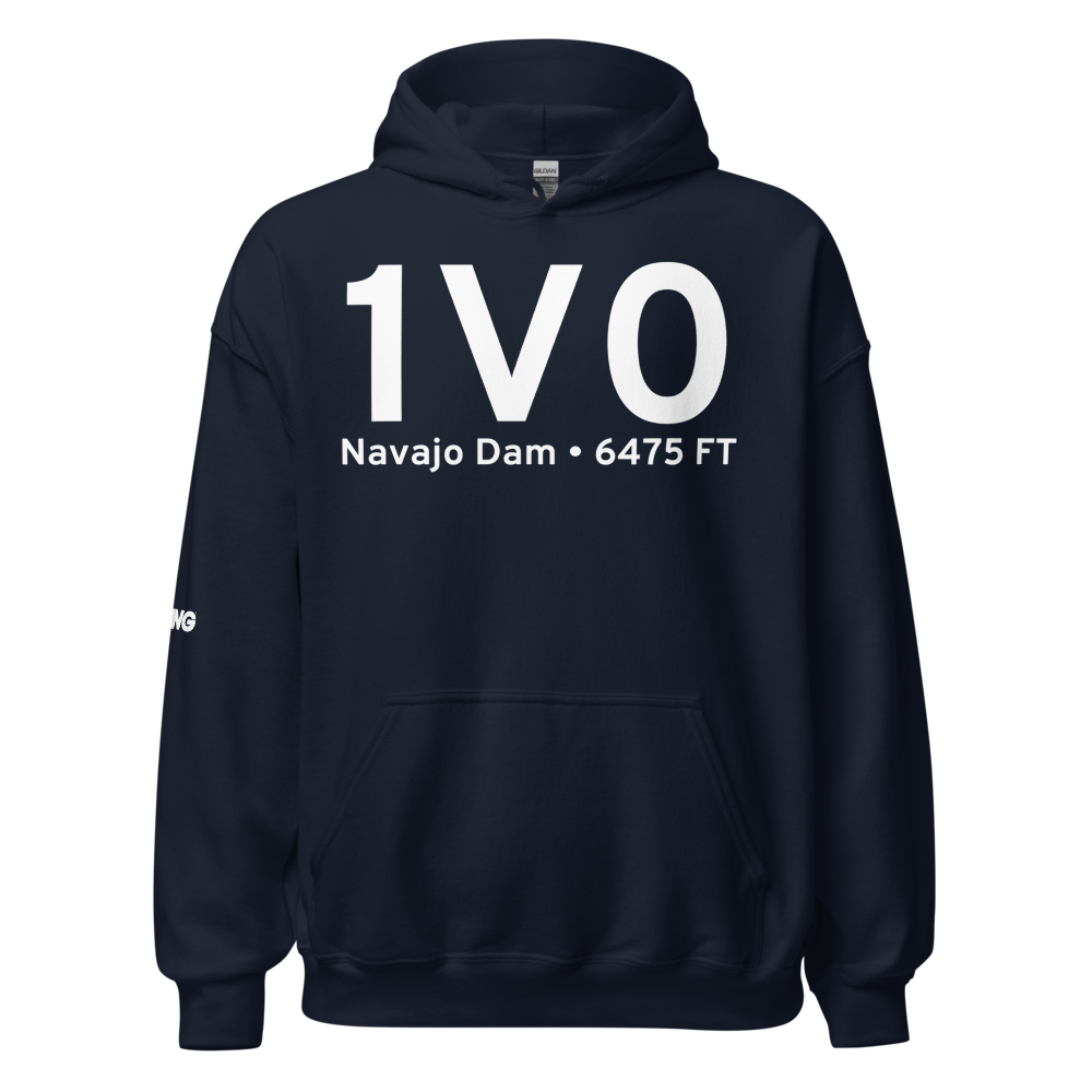 Navajo Dam (K1V0) Airport Hoodie Sweatshirt 