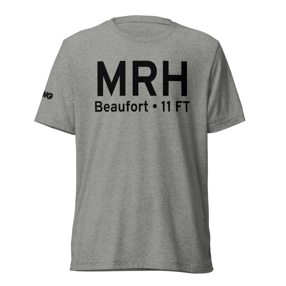 Beaufort (KMRH) Airport Tri-blend T-Shirt 