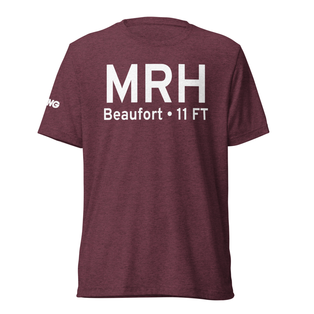 Beaufort (KMRH) Airport Tri-blend T-Shirt 
