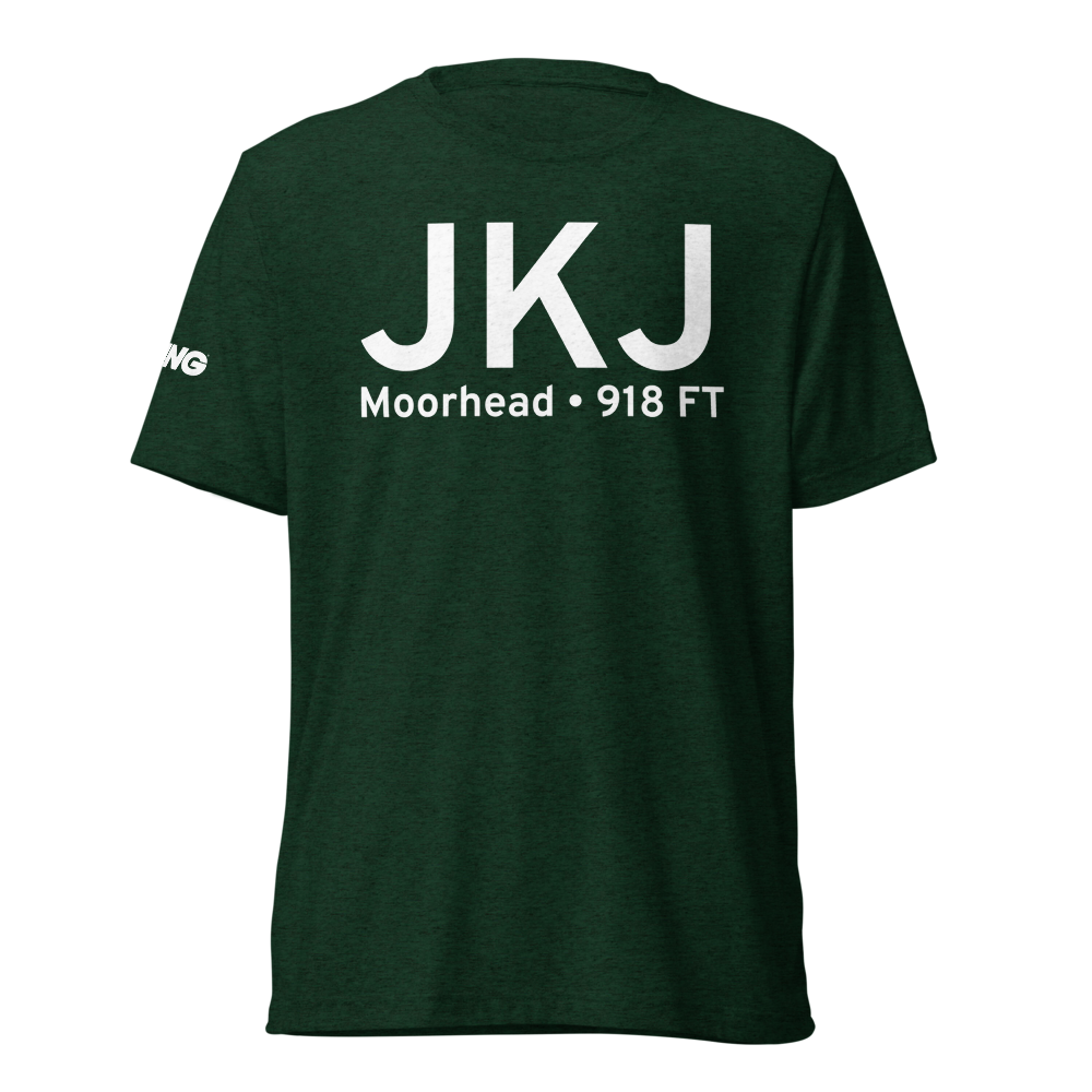 Moorhead (KJKJ) Airport Tri-blend T-Shirt 
