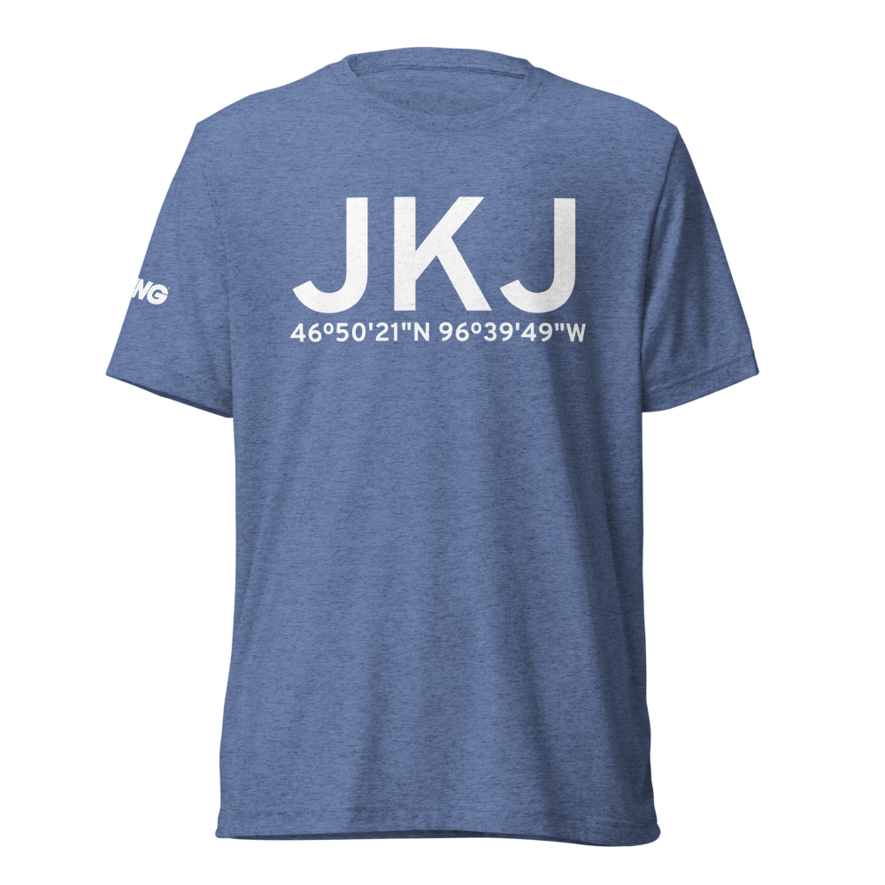 Moorhead (KJKJ) Airport Tri-blend T-Shirt 