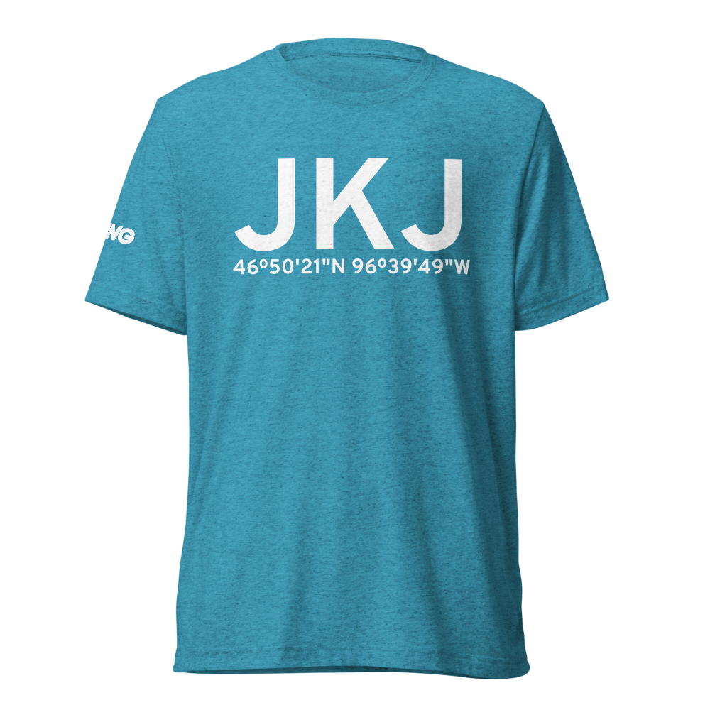 Moorhead (KJKJ) Airport Tri-blend T-Shirt 
