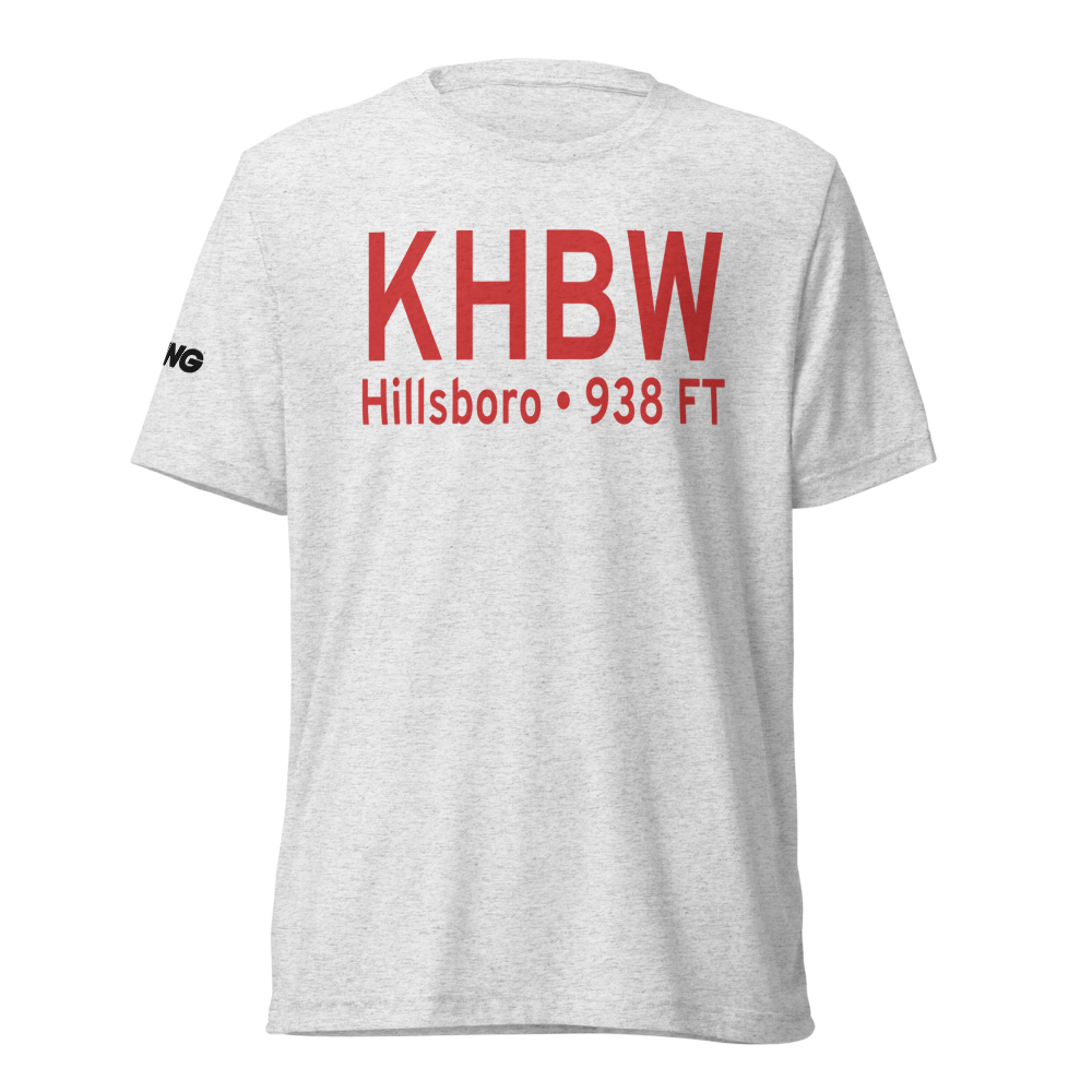 Hillsboro (KHBW) Airport Tri-blend T-Shirt 