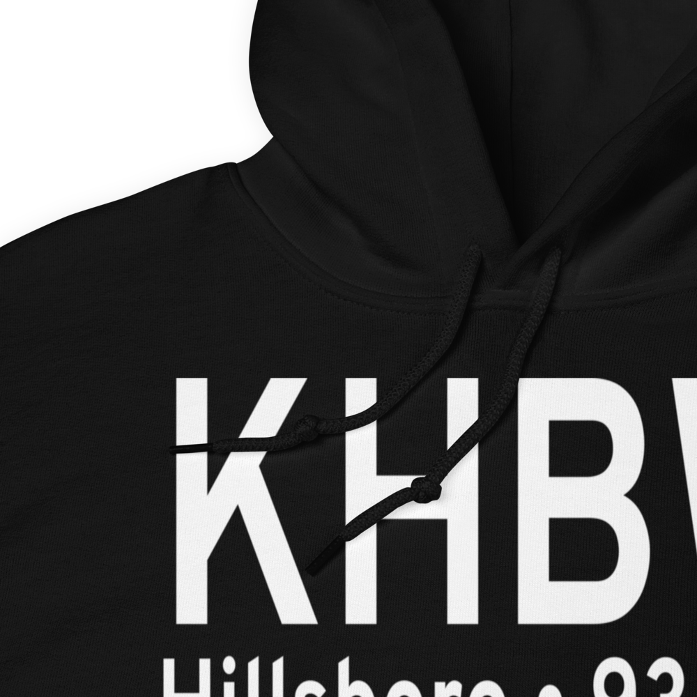 Hillsboro (KHBW) Airport Hoodie Sweatshirt 
