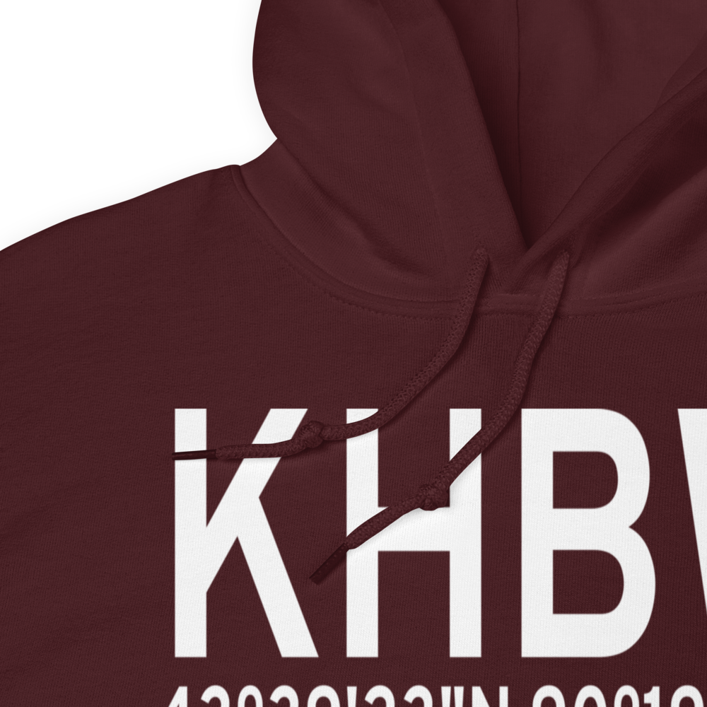 Hillsboro (KHBW) Airport Hoodie Sweatshirt 